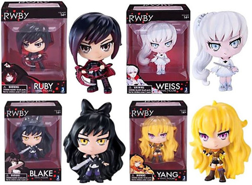 RWBY Ruby, Blake, Weiss & Yang Set of 4 Vinyl Figures