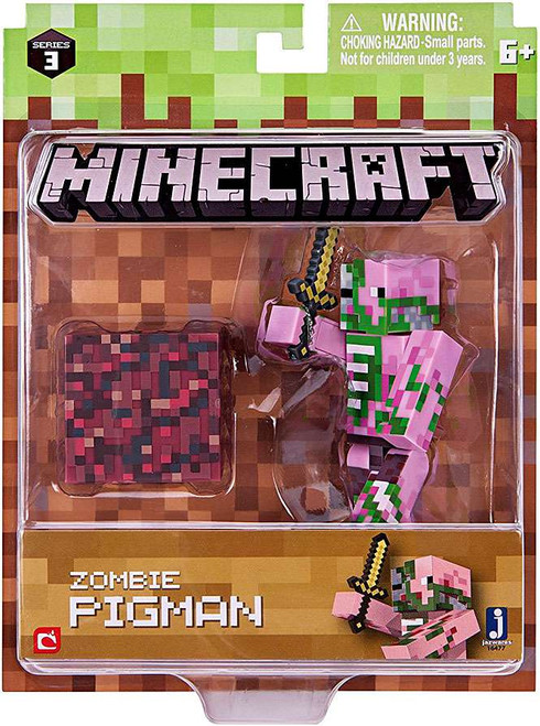 Minecraft Series 3 Zombie Pigman Action Figure Set