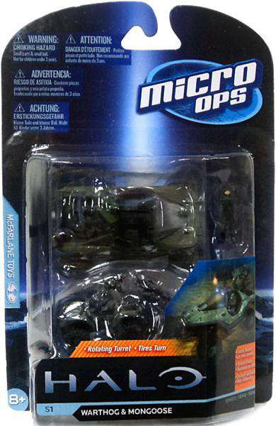 McFarlane Toys Halo Micro Ops Series 1 Warthog & Mongoose Small Mini Figure [Damaged Package]