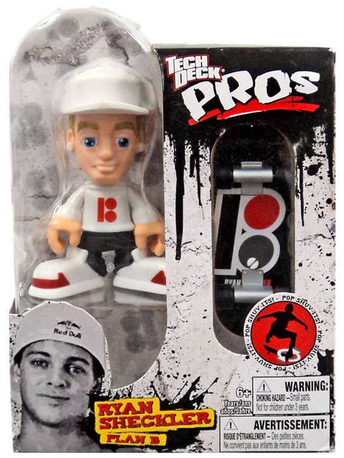 Tech Deck Pros Ryan Sheckler Action Figure [Plan B, White Shirt]