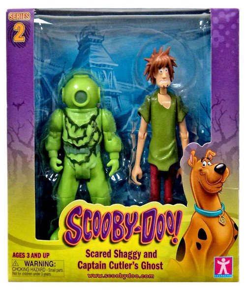 Scooby Doo Series 2 Scared Shaggy and Captain Cutler's Ghost Action Figure 2-Pack