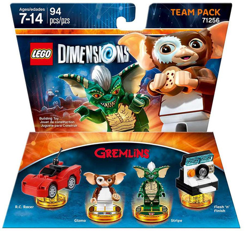 LEGO Dimensions Gremlins RC Racer, Gizmo, Stripe & Flash n Finish Team Pack #71256