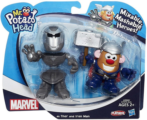 Marvel Playskool Mixable, Mashable Heroes! Iron Man & Thor Mr. Potato Head