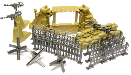 The Corps Elite Defensive Outpost Terrain 4-Inch Army Men Minifigures [Tan]