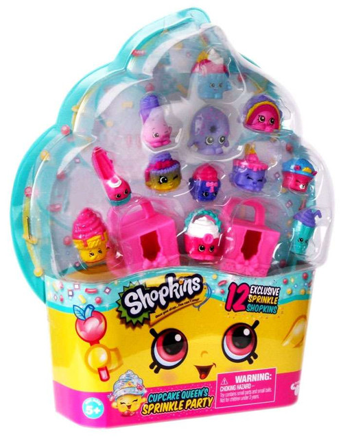 Shopkins Cupcake Queen's Sprinkle Party Exclusive Mini Figure 12-Pack