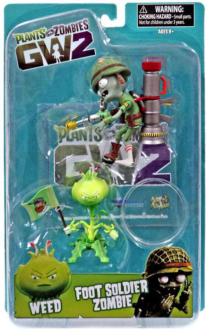 Plants vs. Zombies Garden Warfare 2 Weed vs Foot Soldier Zombie Action Figure