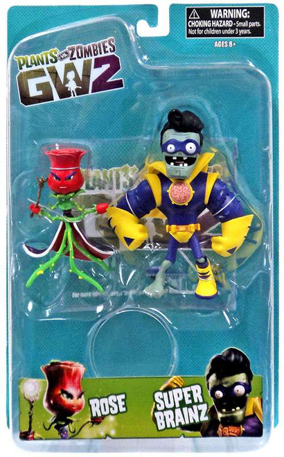 Plants vs. Zombies Garden Warfare 2 Rose vs Super Brainz Action Figure