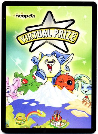 Neopets Virtual Prize Code Card