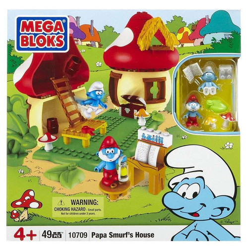 Mega Bloks The Smurfs Papa Smurf's House Set #10709