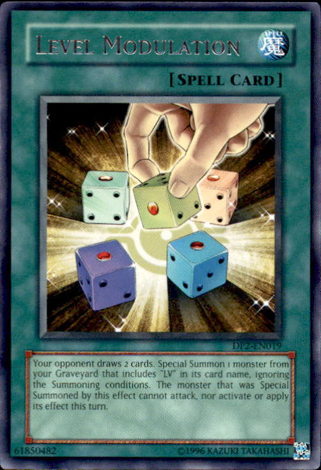 YuGiOh GX Duelist Pack Chazz Rare Level Modulation DP2-EN019