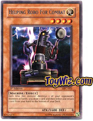 YuGiOh Magician's Force Rare Helping Robo For Combat MFC-022