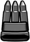 BrickArms Weapons Ammo Clip 2.5-Inch [Gray]