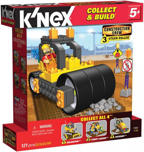 K'Nex Construction Crew Steam Roller Set #11563