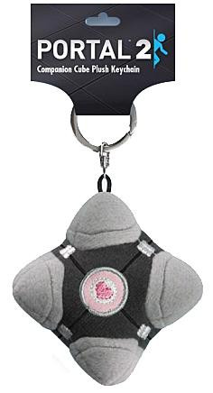 Portal 2 Compaion Cube Plush Keychain [Portal 2 Version]