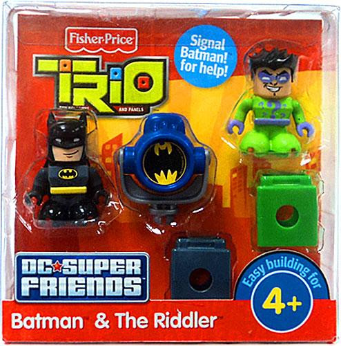Fisher Price Trio DC Super Friends Batman & The Riddler Minifigure 2-Pack