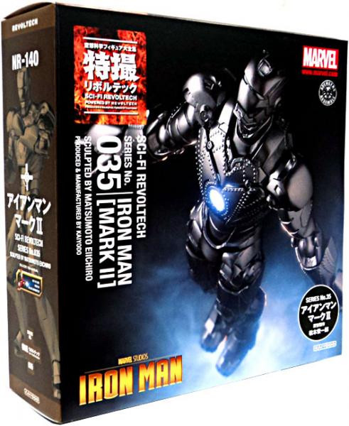 Marvel Sci-Fi Revoltech Iron Man Super Poseable Action Figure #035 [Mark II]