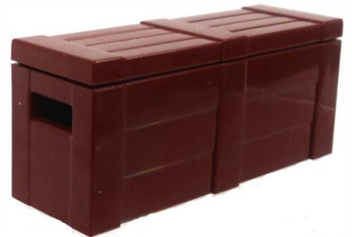 BrickArms Crate with Lid 2.5-Inch [Brown]