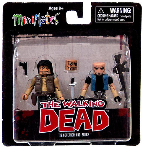 The Walking Dead Minimates Series 4 Governor & Bruce Minifigure 2-Pack