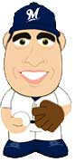 MLB Milwaukee Brewers Big League Minis Ryan Braun Vinyl Mini Figure [Loose]