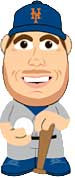 MLB New York Mets Big League Minis David Wright Vinyl Mini Figure [Loose]