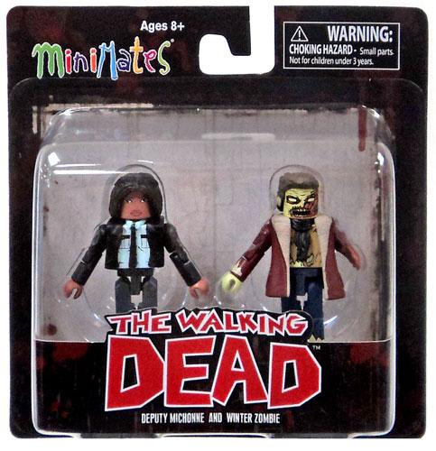 The Walking Dead Minimates Series 6 Deputy Michonne & Winter Zombie Minifigure 2-Pack