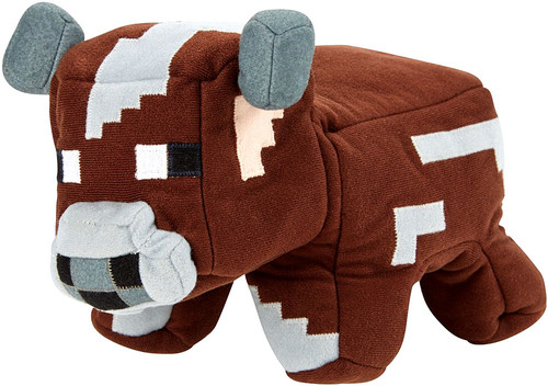 Minecraft Cow to Raw Beef Reversible Plush