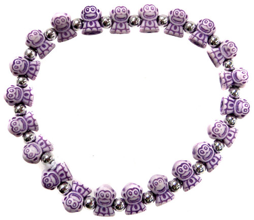 Monkeyz Purple Monkeys Bracelet