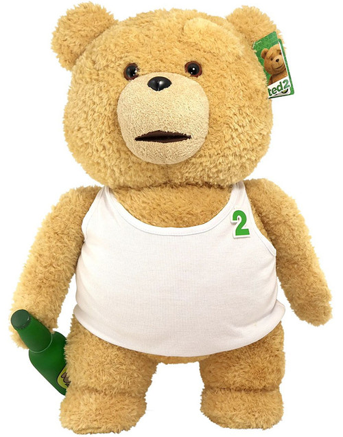 Ted 2 Ted in Tank Top with Beer 24-Inch Talking Plush [Explicit]