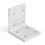 Aluminum "L" Brackets - Qty 4 | 1/4" Thickness - 6061 Grade - 4" L1 x 4" L2 x 2.5" W