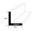 Steel Angle | 1/4" Thickness -  2" H  x  2" W   x  24" L