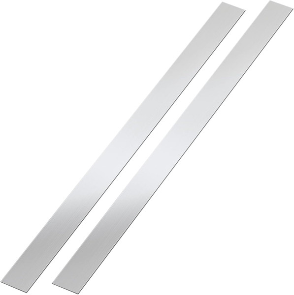 Stainless Steel Strips - Qty 20 | .0375" brushed finish -  12" x  1" rectangles