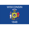 Wisconsin State Nylon Flag