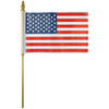 4" x 6" PLASTIC U.S. STICK FLAG