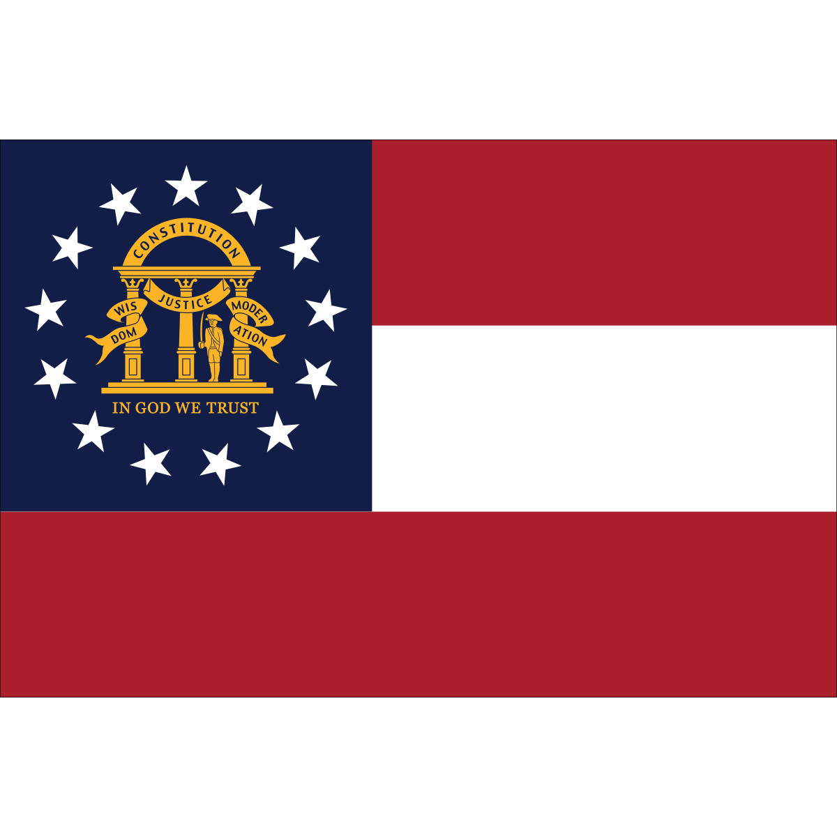 Georgia State Nylon Flag | Flagpoles, Flags, and Flagpole Parts