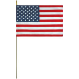 12x18 American Stick Flags