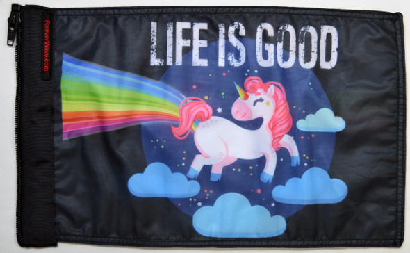Life Is Good Unicorn Flag