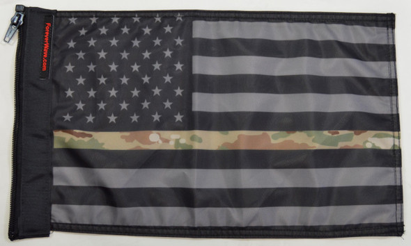 USA Subdued Thin Camo Line Flag