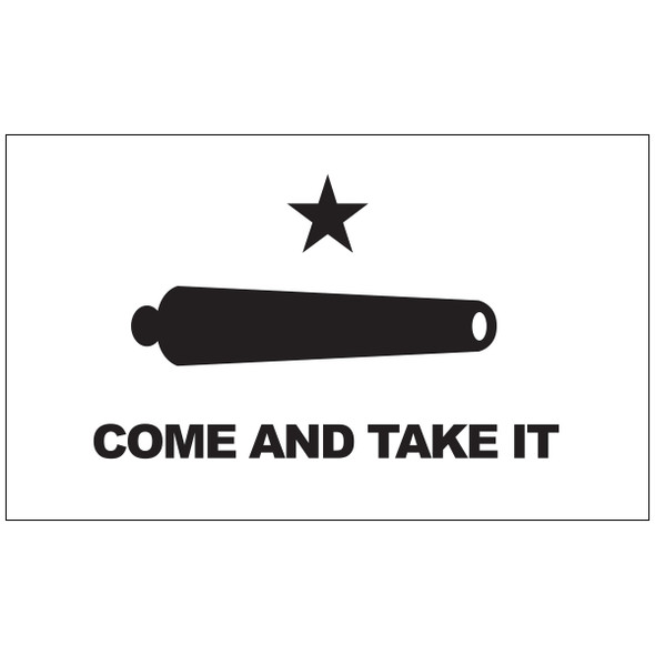 3' x 5' Outdoor Nylon "Come & Take It" Flag
