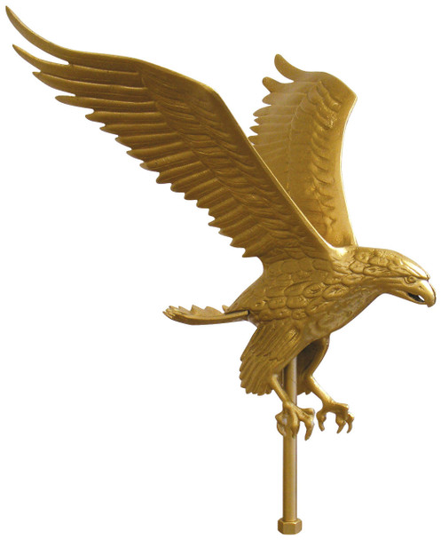 15" Gold Flying Eagle Flagpole Ornament