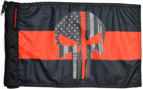 Thin Red Line Punisher Flag