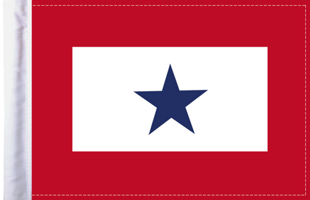 Blue Star Service Motorcycle Flag