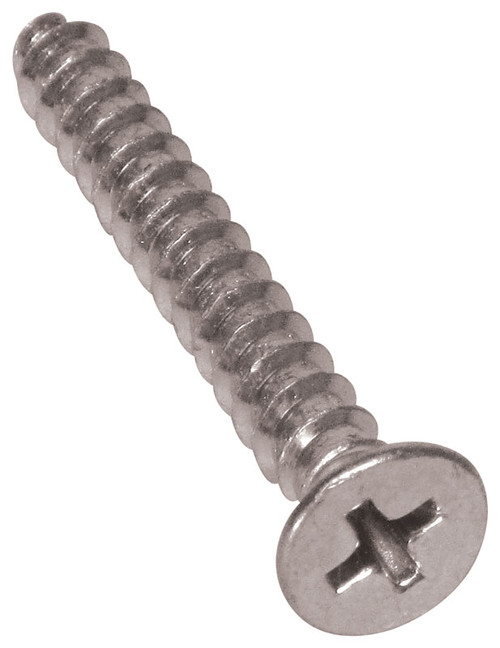 White Painted Stainless Steel Cleat Screw | Flagpoles, Flags, and