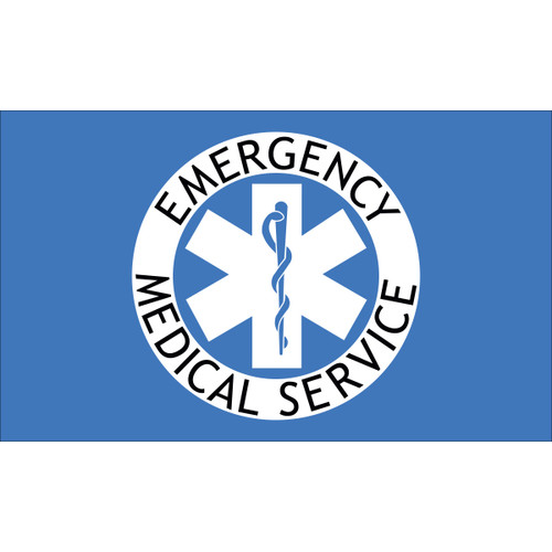 3' x 5' Nylon EMS Medical Flag The Flagpole Store