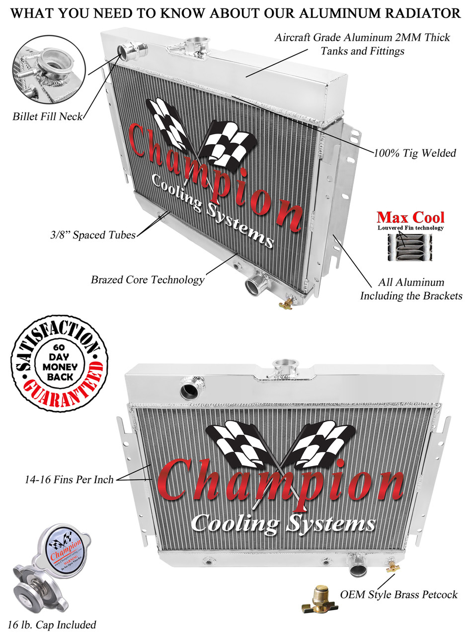 1964-1967 Chevrolet Chevelle All Aluminum Radiator - Reliable Radiator