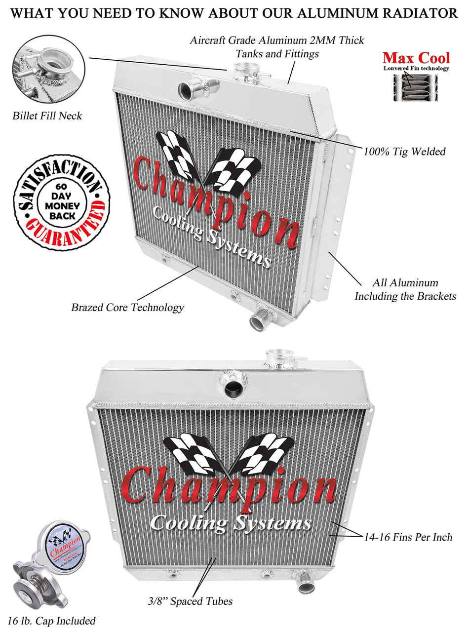 1949-1952 Chevrolet Styleline Deluxe All Aluminum Radiator - Reliable ...