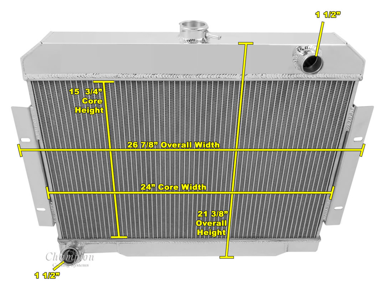 1976-1986 Jeep CJ7 All Aluminum Radiator - Reliable Radiator