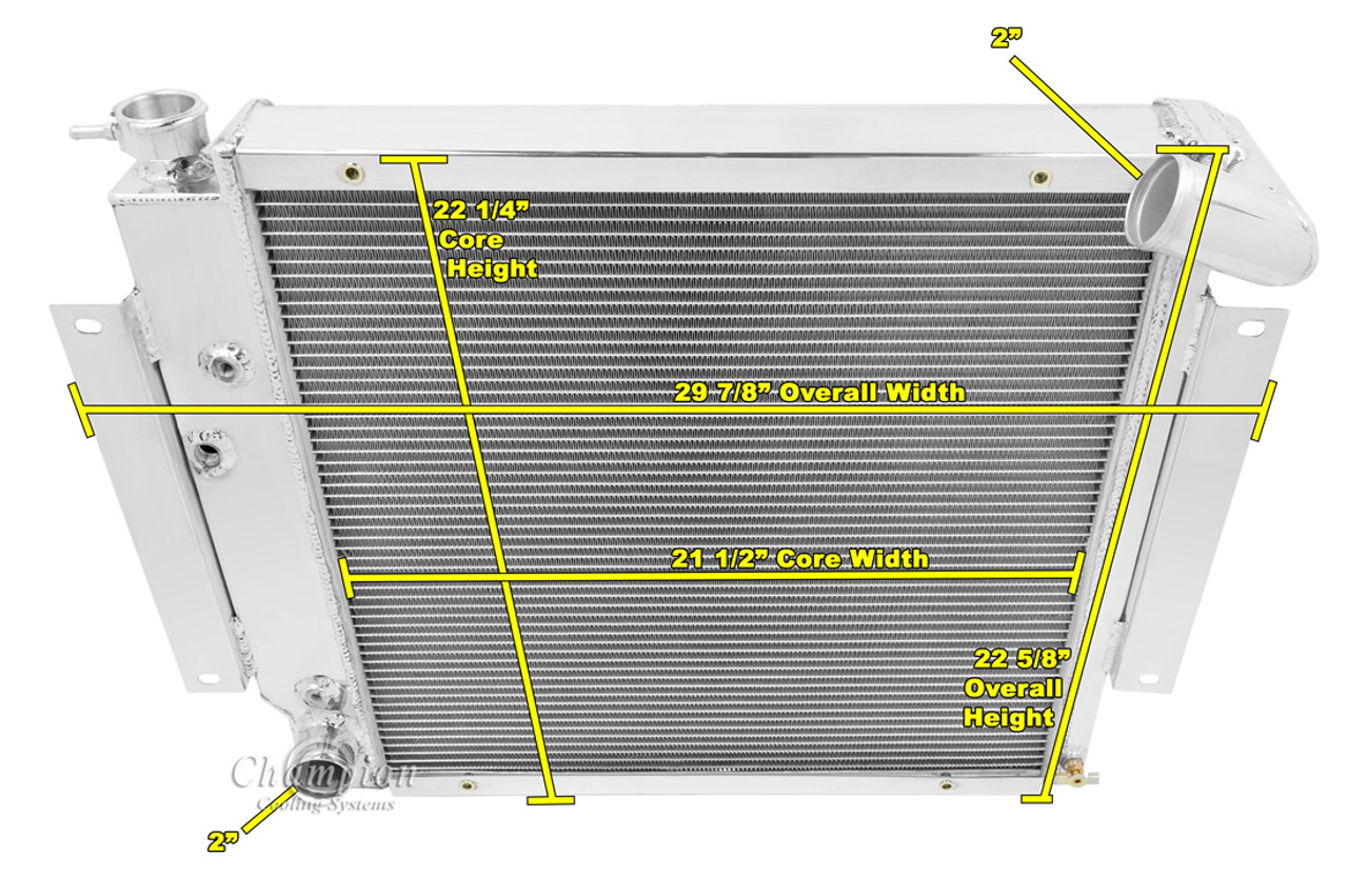 1971-1980の3列のラジエーター国際スカウトIIハーベスターピックアップ5.0/5.6L V83 Row Radiator For 1971-1980 International Scout II