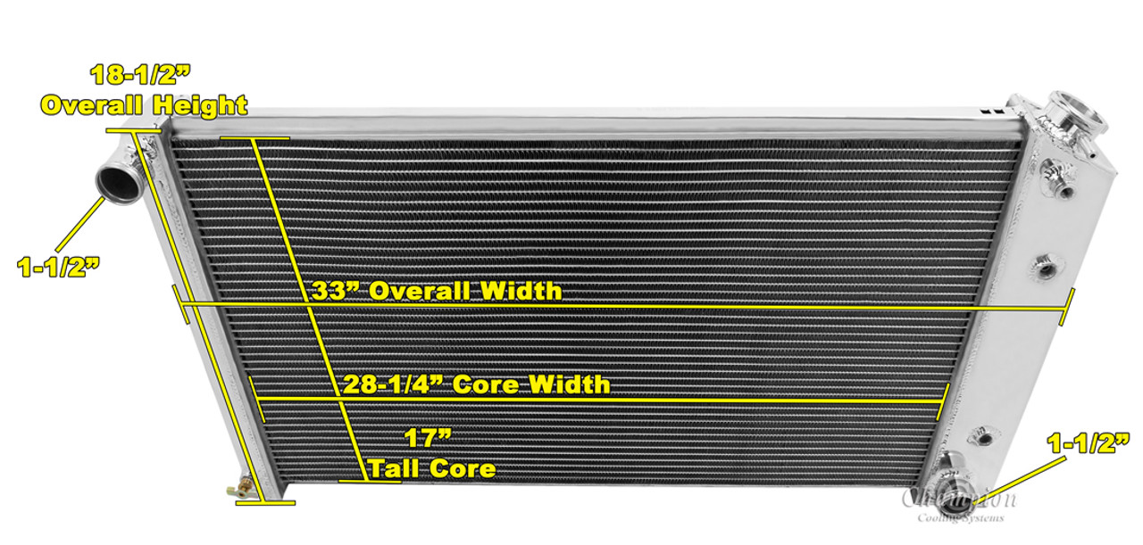 キャデラックのすべてのアルミニウムラジエーター1970-1982エルドラド/1980-1985セビリアAll Aluminum Radiator For Cadillac 1970-1982 E