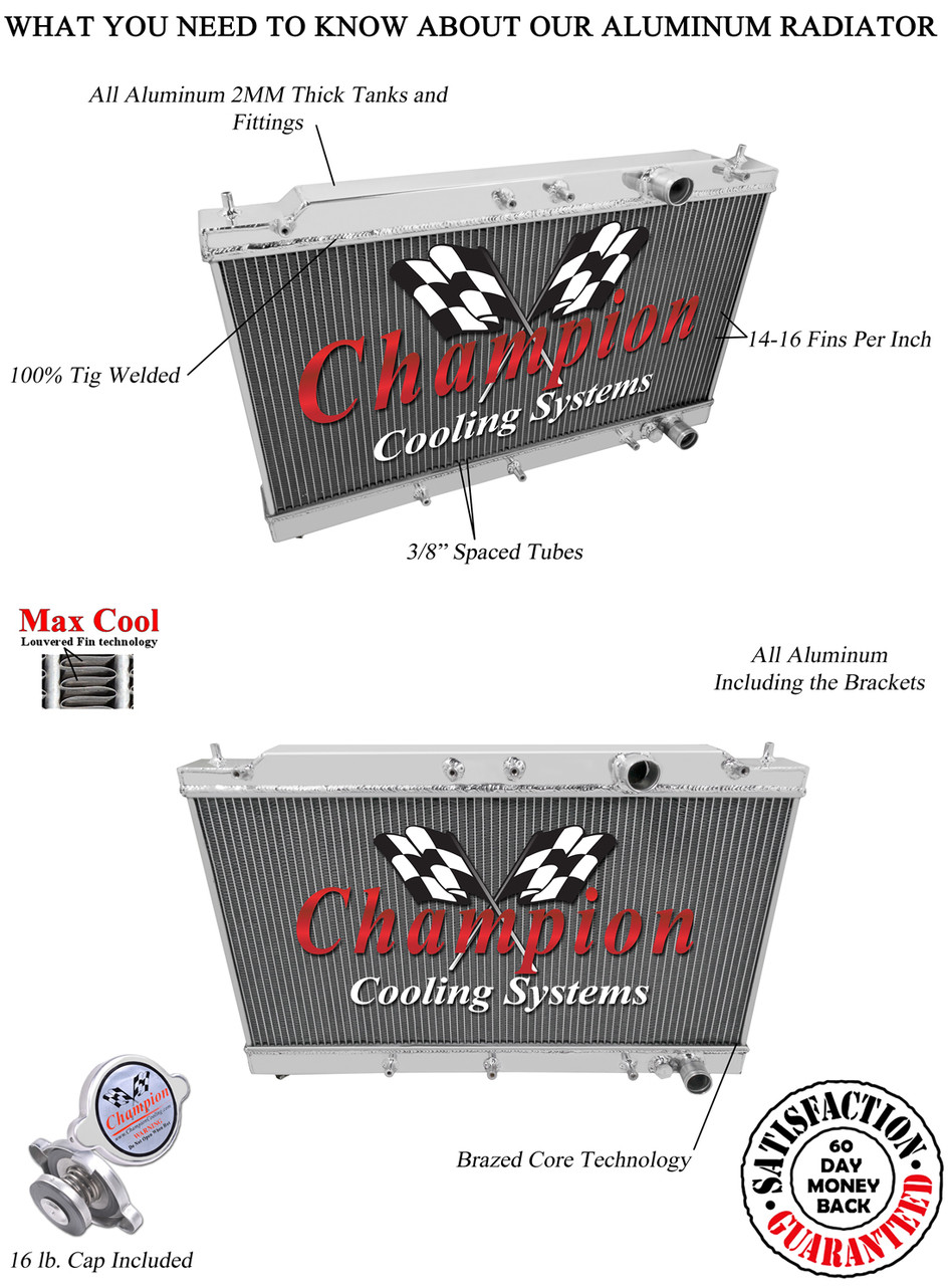 1990-1994 Chrysler Laser All Aluminum Radiator - Reliable Radiator