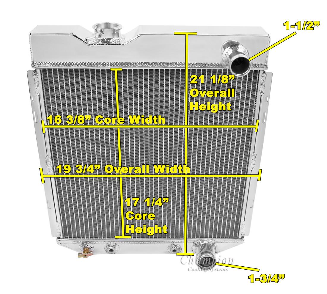 1962-1965 Ford Falcon All Aluminum Radiator - Reliable Radiator